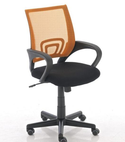 Fotel biurowy obrotowy żółty