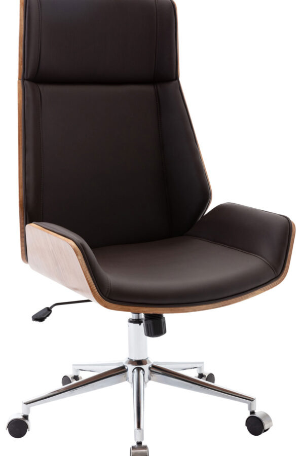 Fotel biurowy obrotowy Orzech brąz