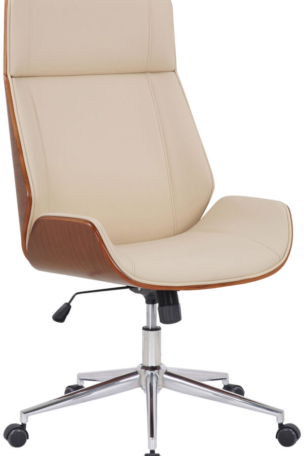Fotel biurowy obrotowy Orzech kremowy