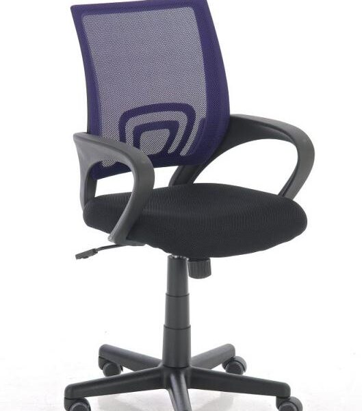 Fotel biurowy obrotowy fioletowy