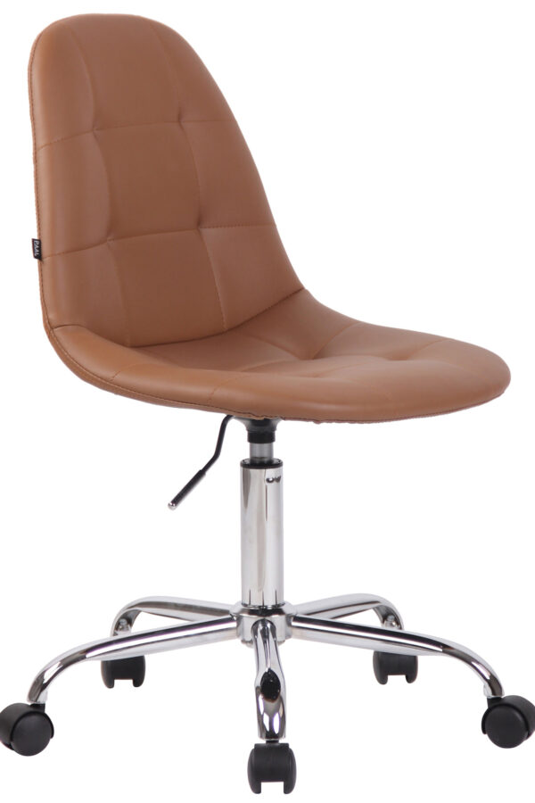 Fotel biurowy obrotowy jasnobrązowy