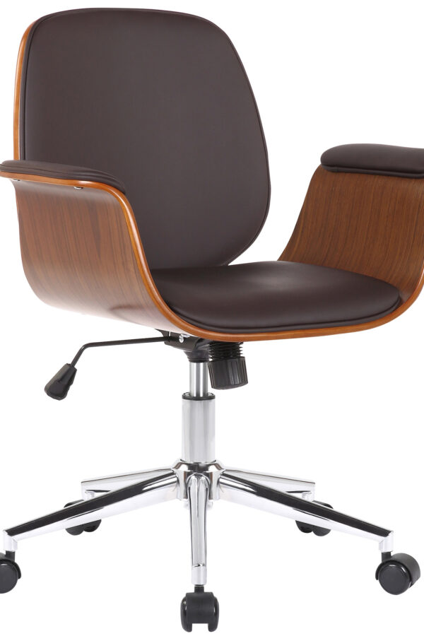 Fotel biurowy obrotowy Orzech brąz
