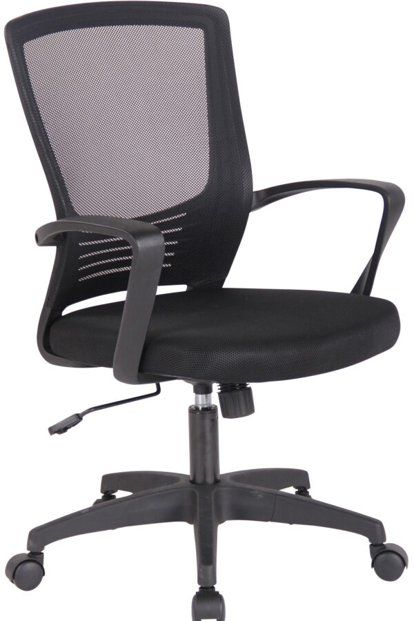 Fotel biurowy obrotowy czarny czarny