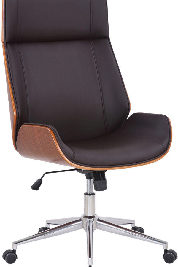 Fotel biurowy obrotowy Orzech brąz