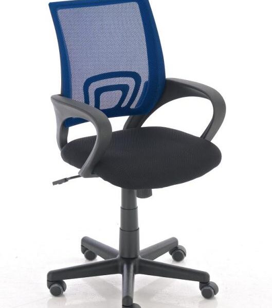 Fotel biurowy obrotowy niebieski