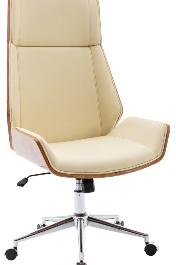 Fotel biurowy obrotowy Orzech kremowy