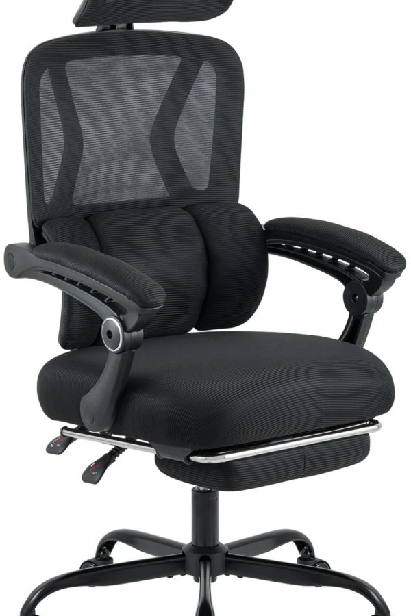 fotel ergonomiczny z miękkimi podłokietnikami